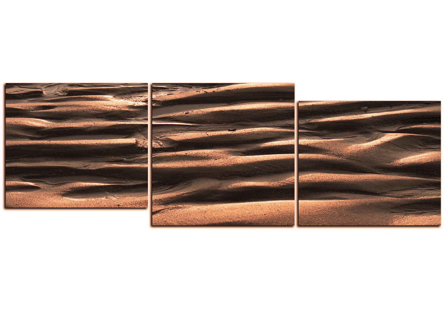 Obraz na plátně - Písek s texturou - panoráma Obraz na plátně - Písek s texturou - panoráma